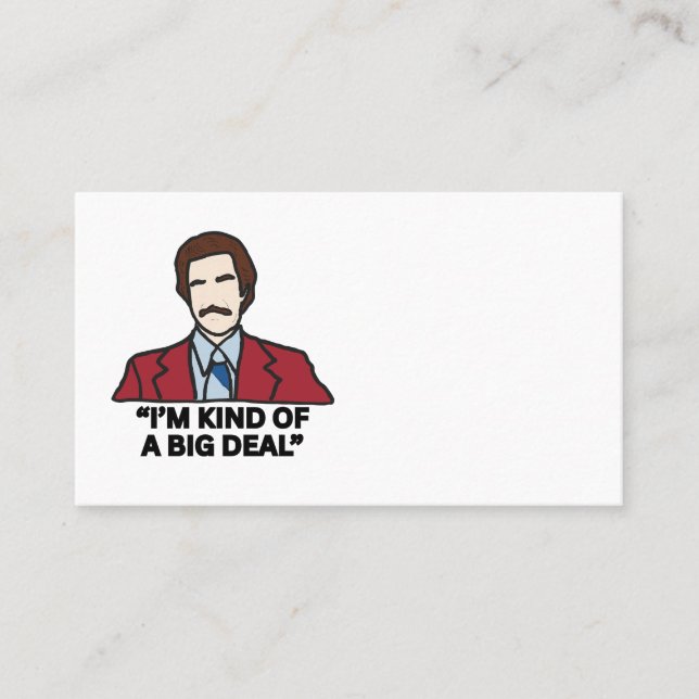 Business Card Template - I'm Kind of a Big Deal  Visitenkarte (Vorderseite)