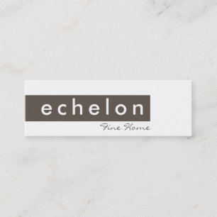 BUSINESS CARD trendy moderne, einfache Tab braun Mini Visitenkarte