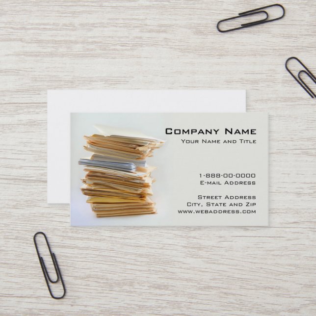 Business Card Visitenkarte (Vorderseite/Rückseite Beispiel)
