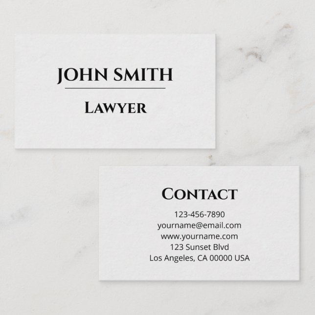 Business card visitenkarte (Vorne/Hinten)