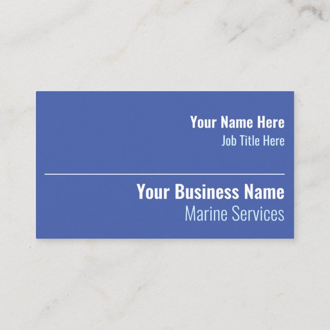 Business Card Visitenkarte (Rückseite)