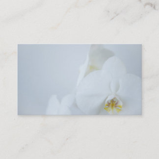 Business Card White Orchids Visitenkarte