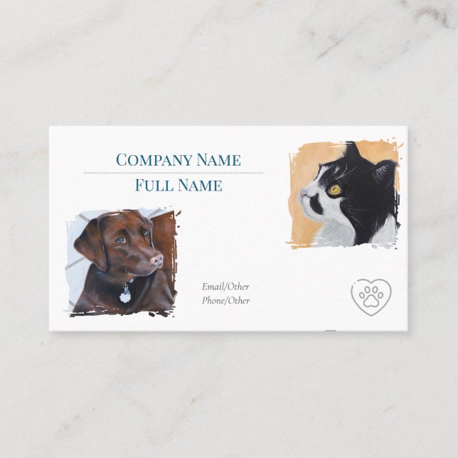 Business Card with appointment  Visitenkarte (Vorderseite)