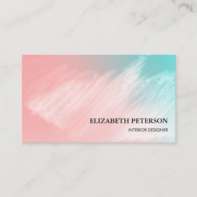 Business card with background bright style visitenkarte (Vorderseite)