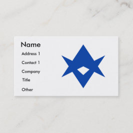 Business Card with Flag of Toyota City, Japan Visitenkarte