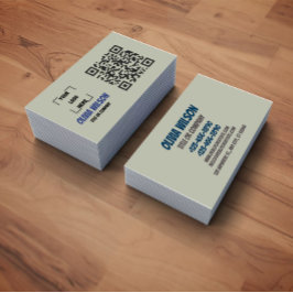 Business Card with QR Code | Modern Design Visitenkarte