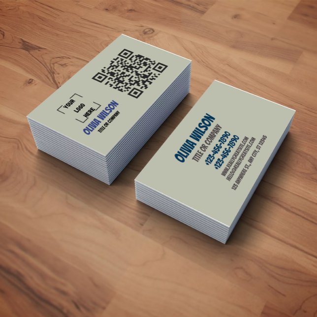 Business Card with QR Code |  Modern Design Visitenkarte (Von Creator hochgeladen)