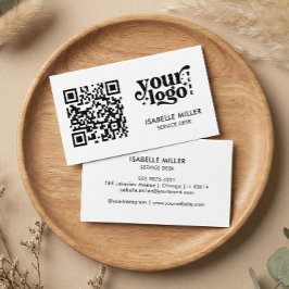 Business Card with QR Code | Simple Modern Design Visitenkarte