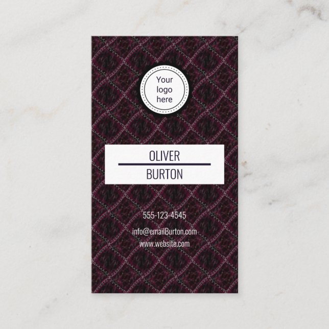 Business card with texture background visitenkarte (Vorderseite)