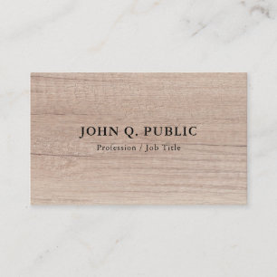 Business Card "Wood Look Beruflich Template" Visitenkarte