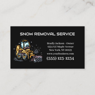 Business Card zum beruflichen Entfernen von Schnee Visitenkarte