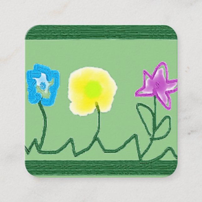 BUSINESS CARDS ART&DESIGN STYLE QUADRATISCHE VISITENKARTE (Vorderseite)