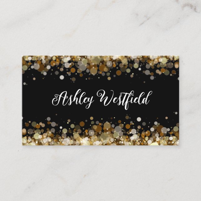 Business Cards der Klasse Glitzy Monogram Visitenkarte (Vorderseite)