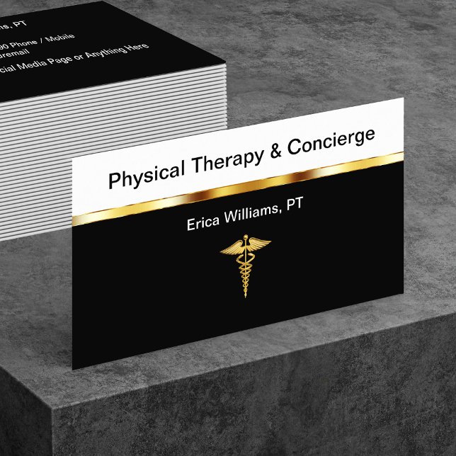Business Cards des klassischen Physiotherapeuten Visitenkarte (Von Creator hochgeladen)