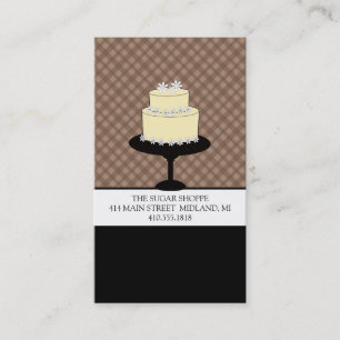 Business Cards für Bäckereien oder Kuchen-Designer Visitenkarte