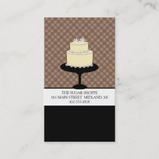Business Cards für Bäckereien oder Kuchen-Designer Visitenkarte