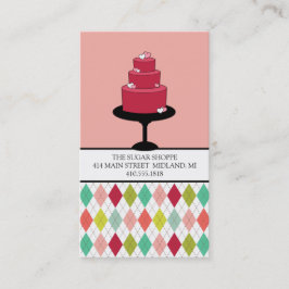Business Cards für Bäckereien oder Kuchen-Designer Visitenkarte