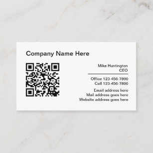 Business Cards für Berufliche QR-Code in Unternehm Visitenkarte