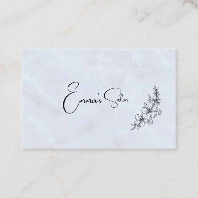 Business Cards für Blumenmuster Visitenkarte (Vorderseite)