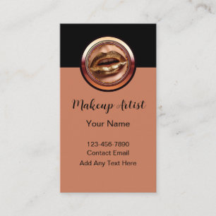 Business Cards für Classy Makeup Artist Visitenkarte