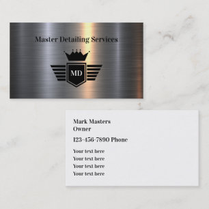 Business Cards für Coole Automotive Services Visitenkarte