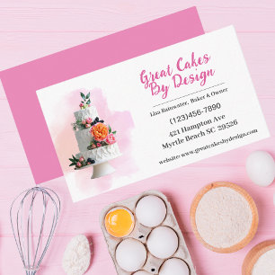 Business Cards für den Cake-Baker-Designer Visitenkarte