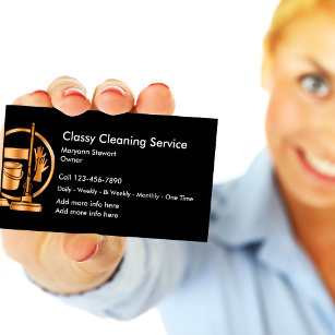 Business Cards für die klassische Reinigung Visitenkarte