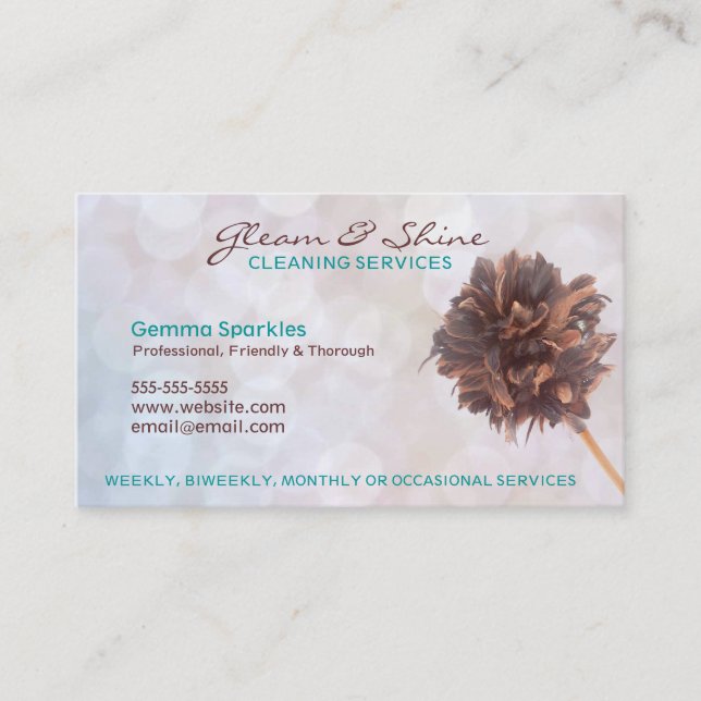 Business Cards für die Weißreinigung Visitenkarte (Vorderseite)