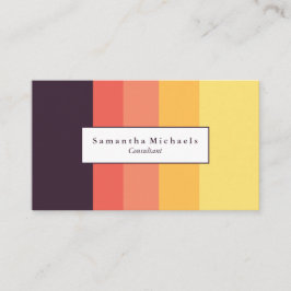 Business Cards für Farbblöcke von Sunset Visitenkarte