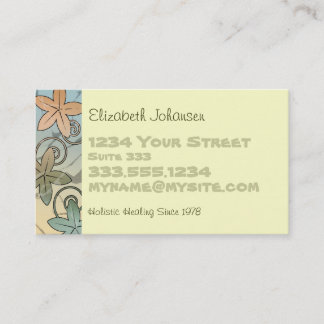 Business Cards für ganzheitliche Massagetherapie Visitenkarte