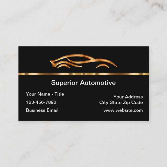 Business Cards für klassische Automobilbautechnik Visitenkarte (Vorderseite)