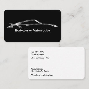Business Cards für klassische Automotive Paint Bod Visitenkarte
