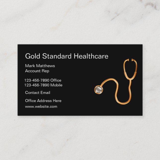 Business Cards für klassische Gesundheitsfürsorge Visitenkarte (Vorderseite)