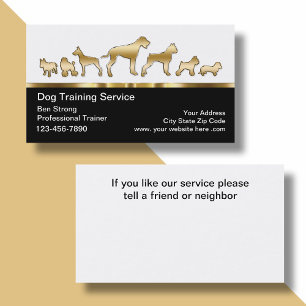 Business Cards für klassische Hunde Visitenkarte