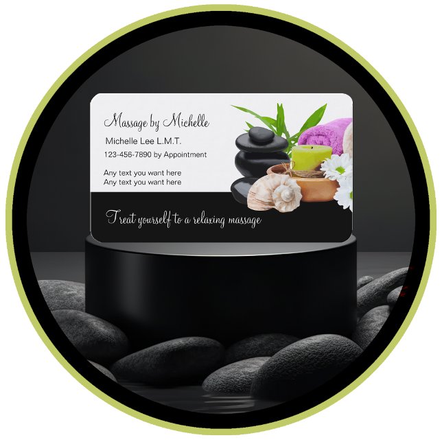 Business Cards für klassische Massage Visitenkarte (Von Creator hochgeladen)
