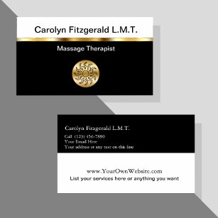 Business Cards für klassische Massagetherapeuten Visitenkarte