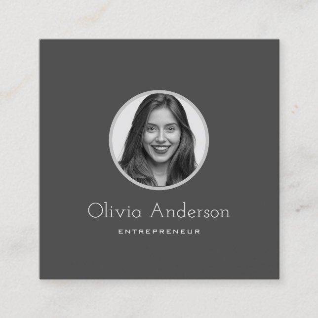 Business Cards für kundenspezifische rechtliche Di Quadratische Visitenkarte (Vorderseite)