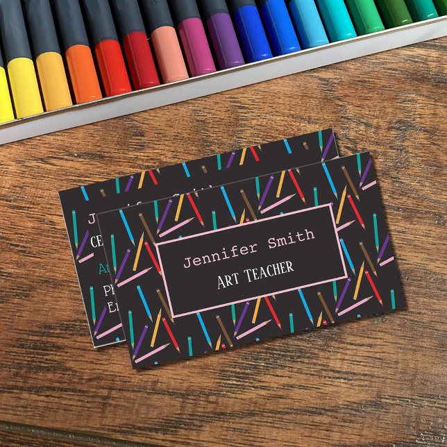 Business Cards für Kunstlehrer Visitenkarte (Von Creator hochgeladen)