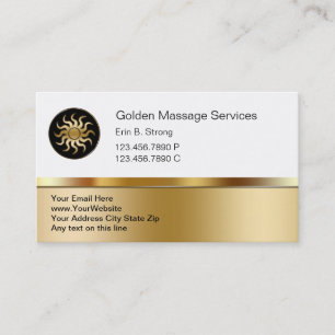 Business Cards für Massage Visitenkarte