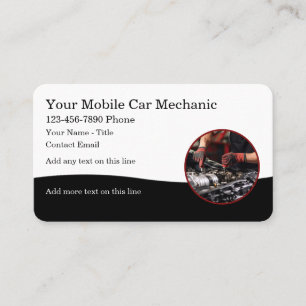 Business Cards für mobile Automobil-Mechanik Visitenkarte