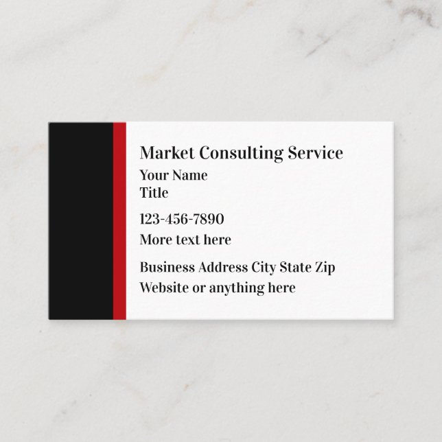 Business Cards für moderne Consulting Services Visitenkarte (Vorderseite)