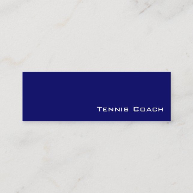 Business Cards für Navy-Tennis Mini Visitenkarte (Vorderseite)