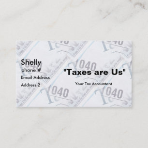 Business Cards für Steuerprüfer Visitenkarte