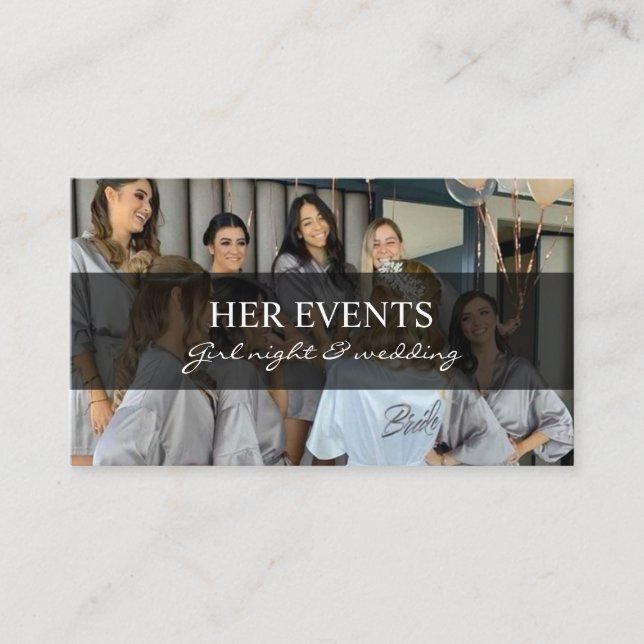 Business Cards für Veranstaltungsorganisatoren mit Visitenkarte