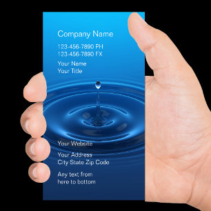 Business Cards für Wasserfiltersysteme Visitenkarte