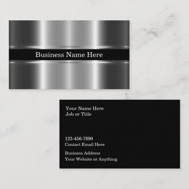 Business Cards im klassischen Stil Visitenkarte (Vorne/Hinten)
