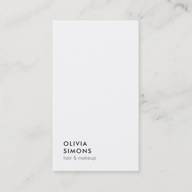 Business Cards im Minimalistischen Stil Visitenkarte (Vorderseite)