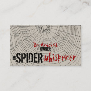 Business Cards Spiderweb zwei Seiten individuell a Visitenkarte
