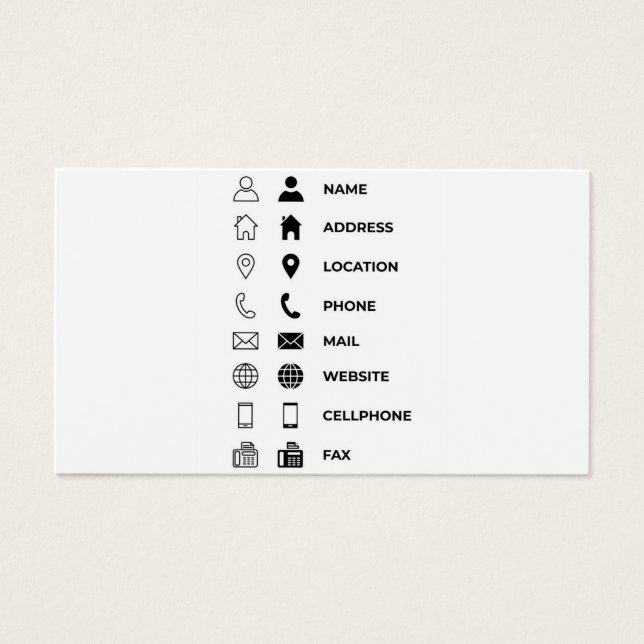 Business cards template  (Vorderseite)