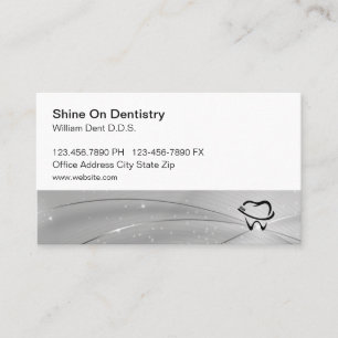 Business Cards von Classy Dentist Visitenkarte